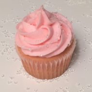Pink Champagne Cupcakes with Champagne Buttercream Frosting
