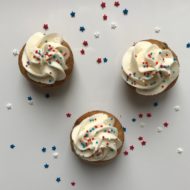 Chocolate Chip Cookie Dough Mini-Cupcakes with Buttercream Frosting